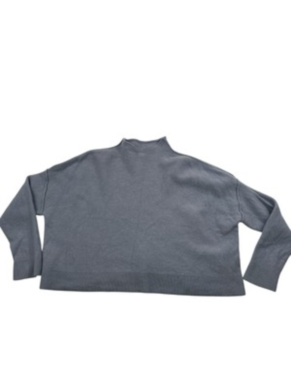 Anthropologie Alani Cashmere Mock-Neck Sweater by Pilcro Blue Size S